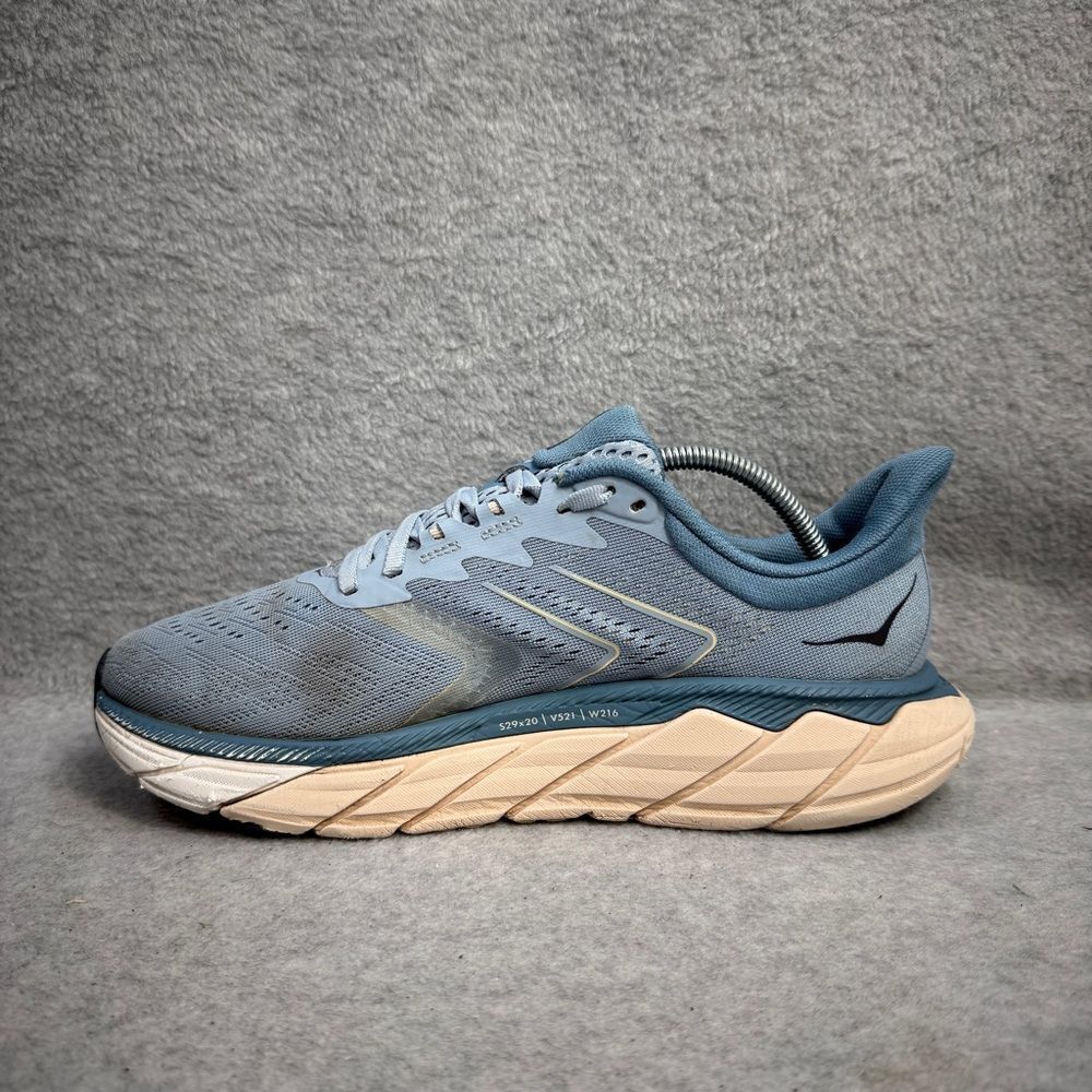 Hoka One One Womens Shoes Size 8.5 D Arahi 5 Blue White Wide Fit Running Sneaker - Picture 7 of 10